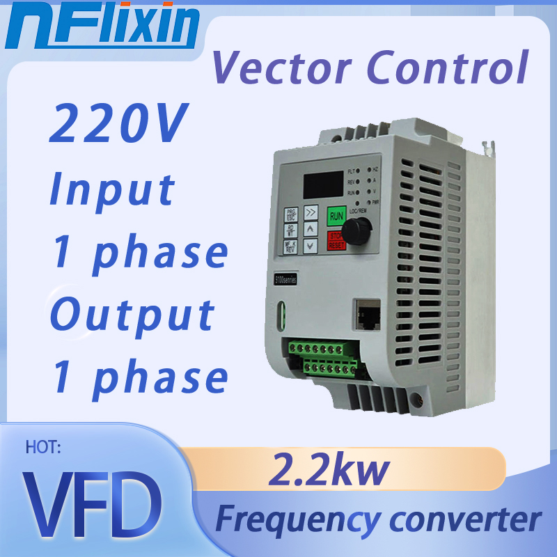 Vfd 2.2Kw Single Phase 220V - 2.2KW 220V VFD Single Phase Input