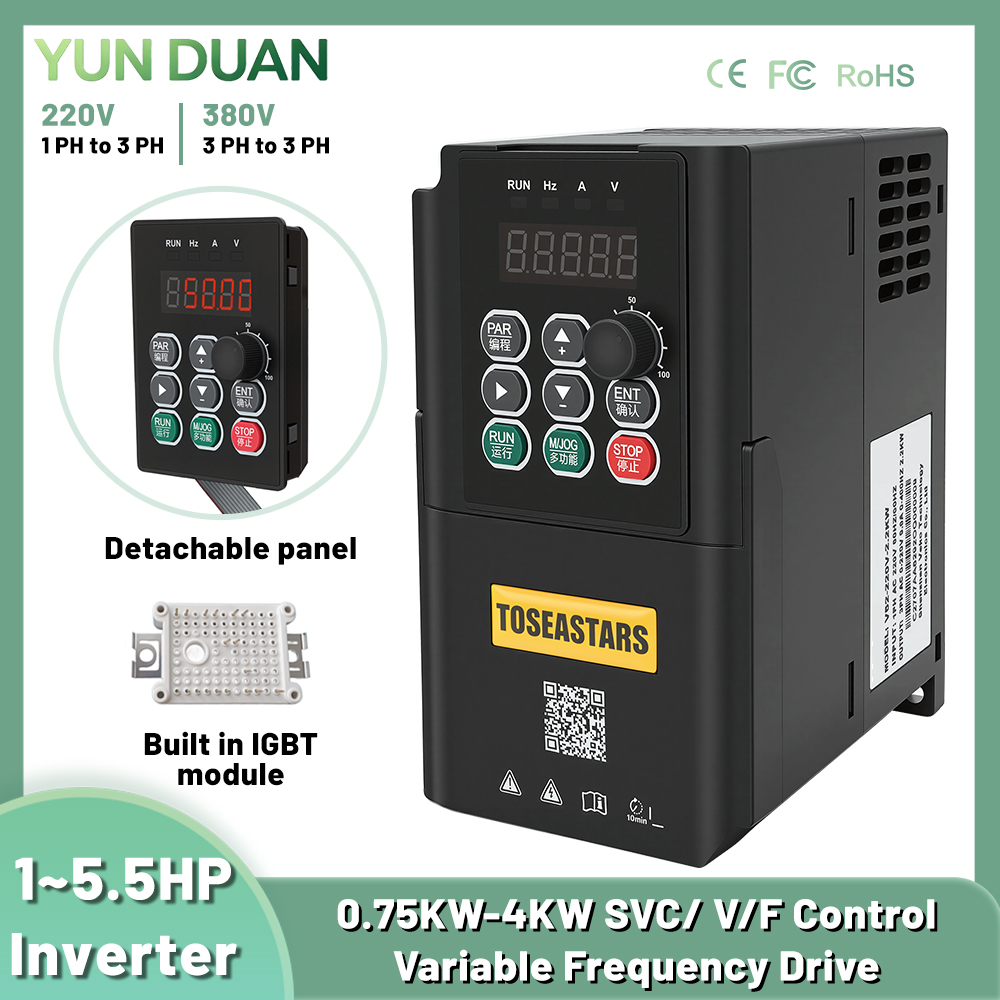 Vfd 1.5Kw 220V Vector Control - 750W 1.5KW 2.2KW 4KW Variable Frequency