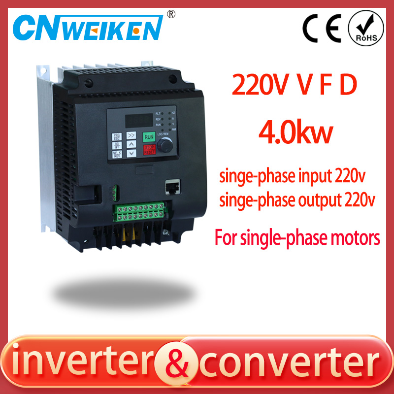 Vfd 0.75Kw Mini Inverter - 220V 0.75KW 1HP Mini VFD Variable