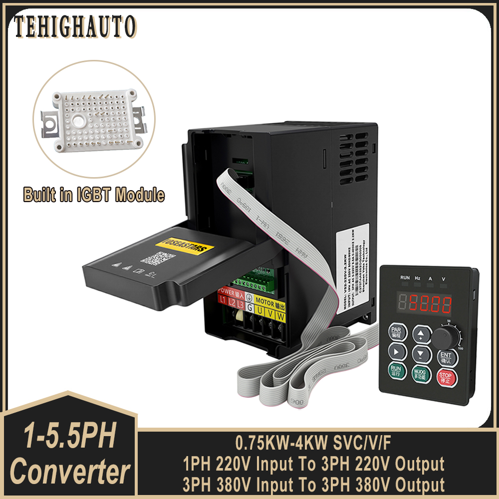 Vfd 1.5Kw 220V Vector Control - 220V/380V Variable Frequency Drive 1PH/3PH to