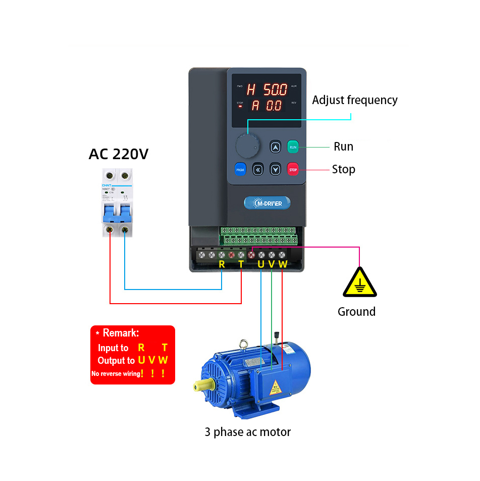 Vfd 2.2Kw Single Phase 220V - Single Phase 220V VFD Drives 1hp