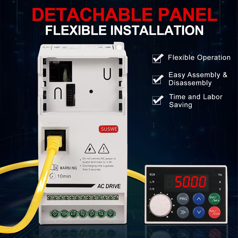 Vfd 1.5Kw 220V Vector Control - SU650 High Performance Single Phase VFD,