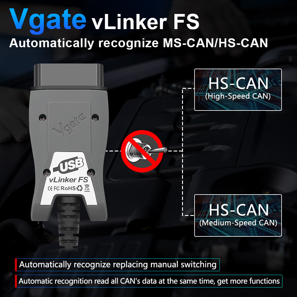 Vgate ELM327 vLinker FS USB OB - Vfd With Brake Resistor 评论和价格