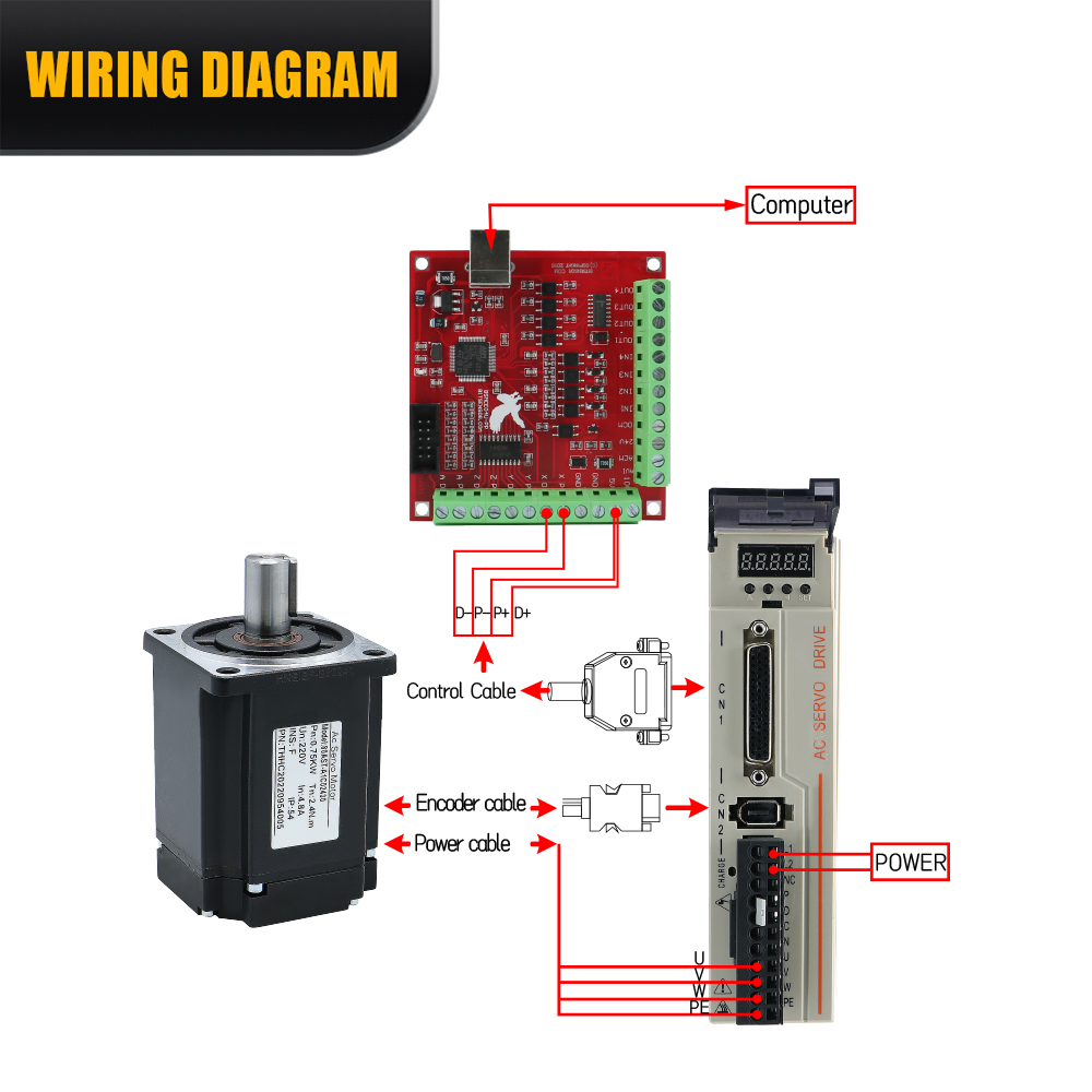 T3D Multi-turn absolute 17Bits - Servo Motor 400W With Driver 评论和价格