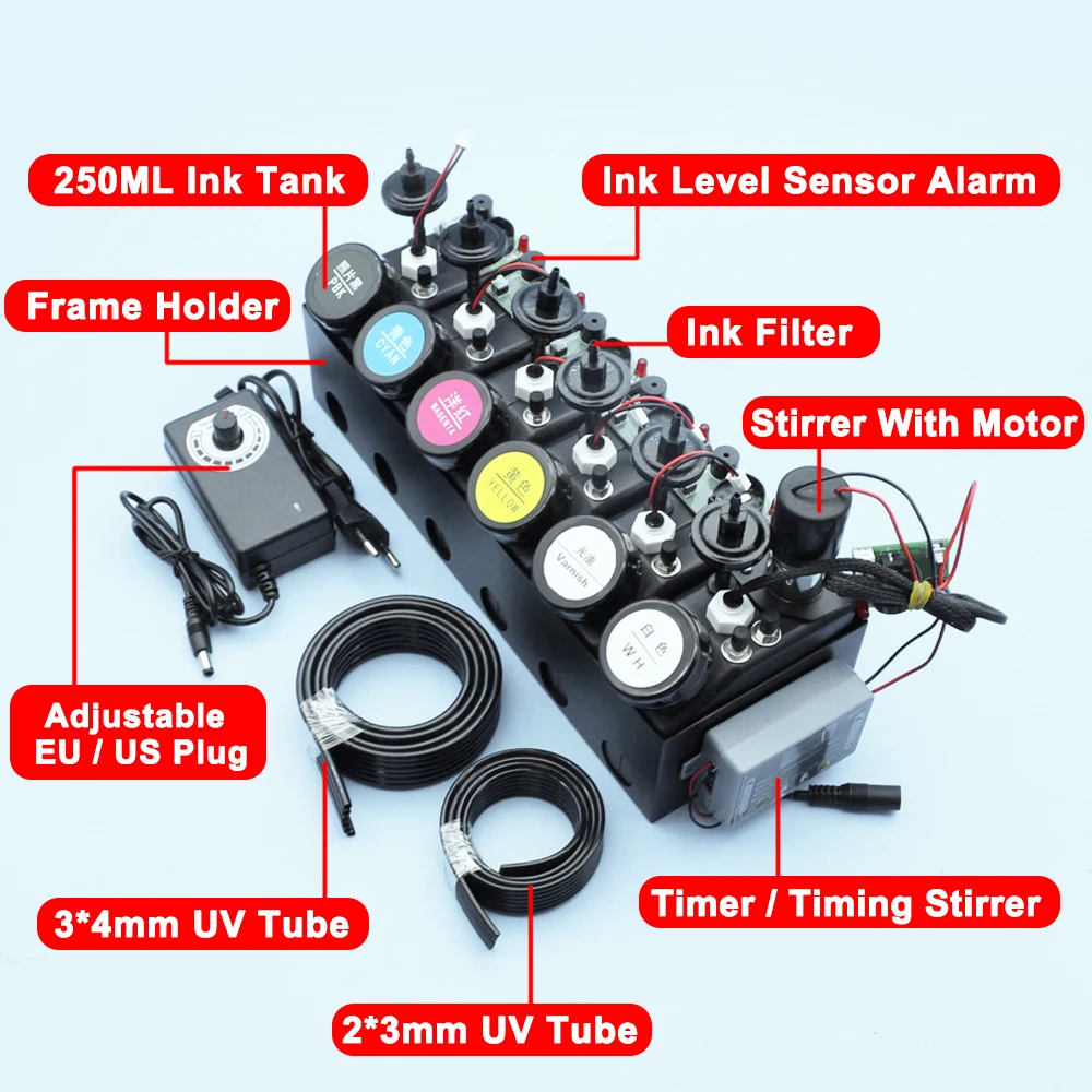 250ML 6 Ink Tanks UV DTF  Ink  - Vfd With Brake Resistor 评论和价格