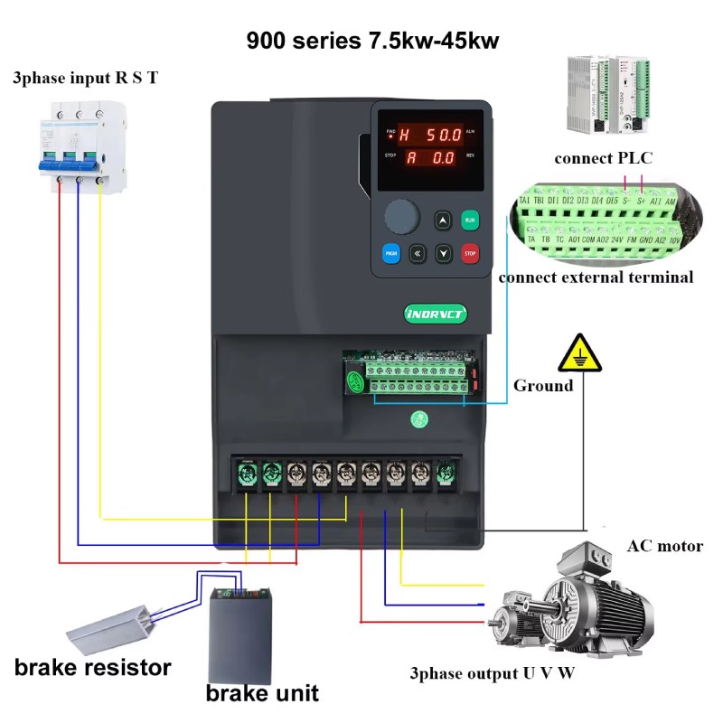 Customizable  3Phase 30KW 37KW - Variable Frequency Drive 3 Phase 380V 评论和价格