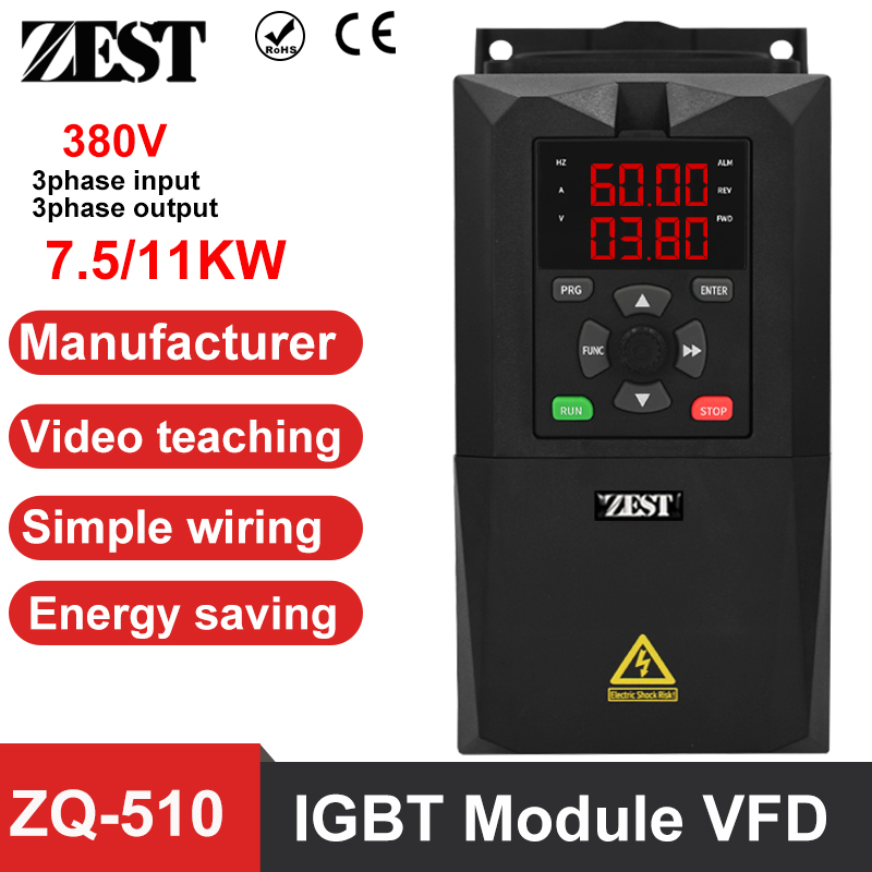 ZQ-510 IGBT VFD 3phase 380V 44 - Variable Frequency Drive 3 Phase 380V 评论和价格