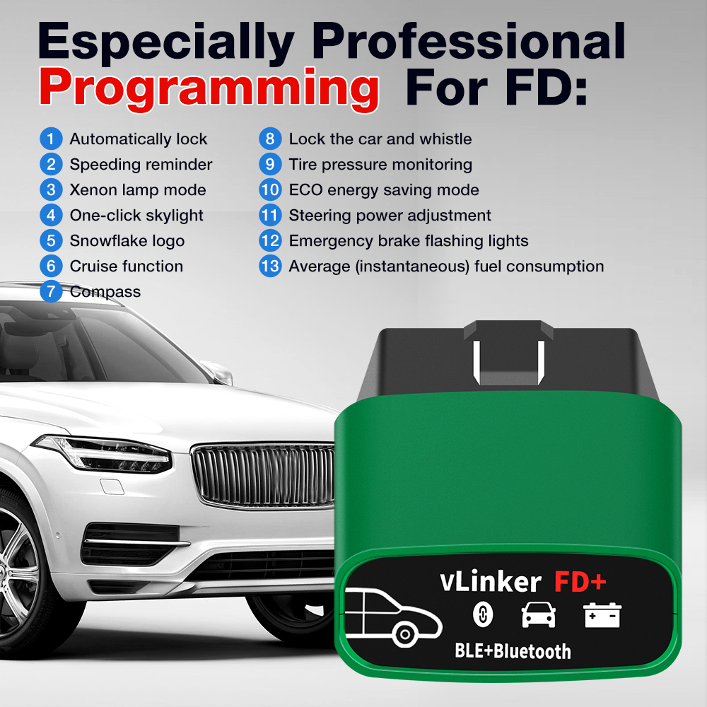 Vgate VLinker FD ELM327 FORSca - Vfd With Brake Resistor 评论和价格