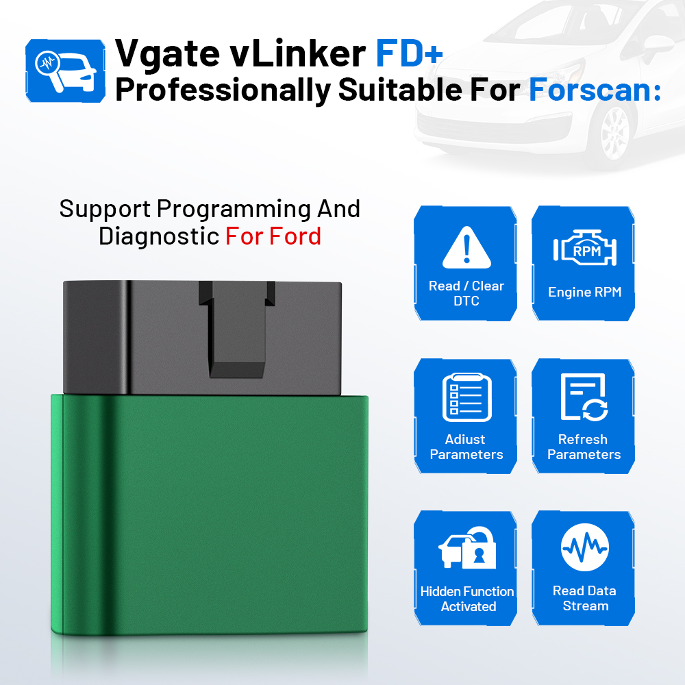 Vgate VLinker FD ELM327 FORSca - Vfd With Brake Resistor 评论和价格