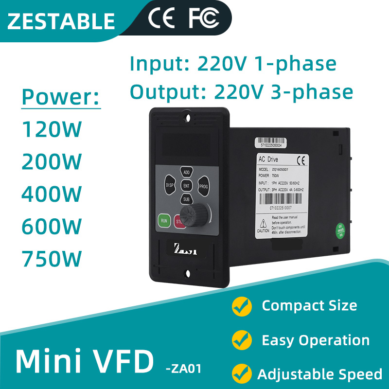 Economical Mini VFD Variable F - Vfd 0.75Kw Mini Inverter 评论和价格